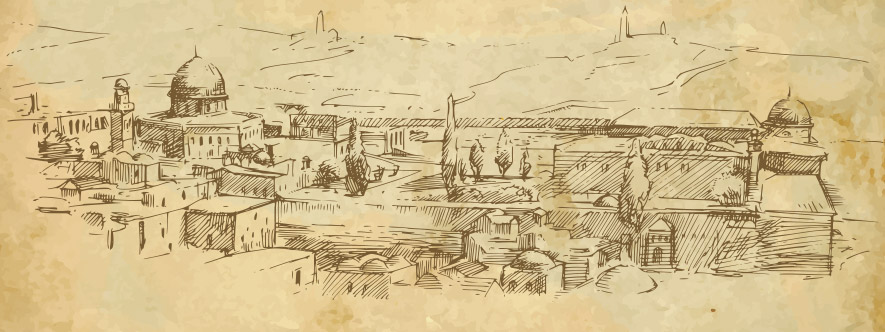 Zeichnung Jerusalem