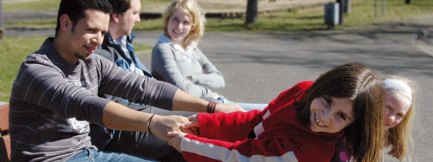 Seminarteilnehmer eines Familienseminars des Familienbundes